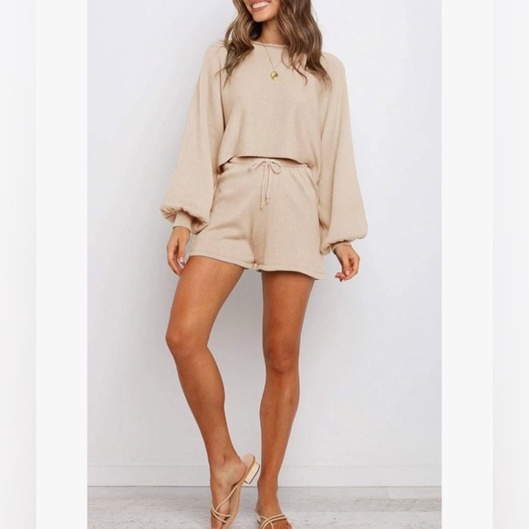 Tan 2 Piece Lounge Set - Picture 4 of 6